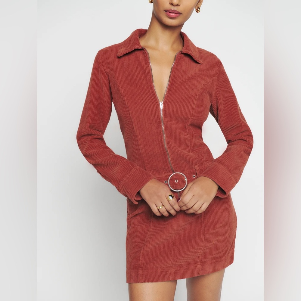 Reformation Nini Corduroy Dress